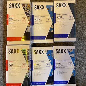 Saxx Boxer Briefs Underwear Lot 8 pairs Volt and Ultra Large